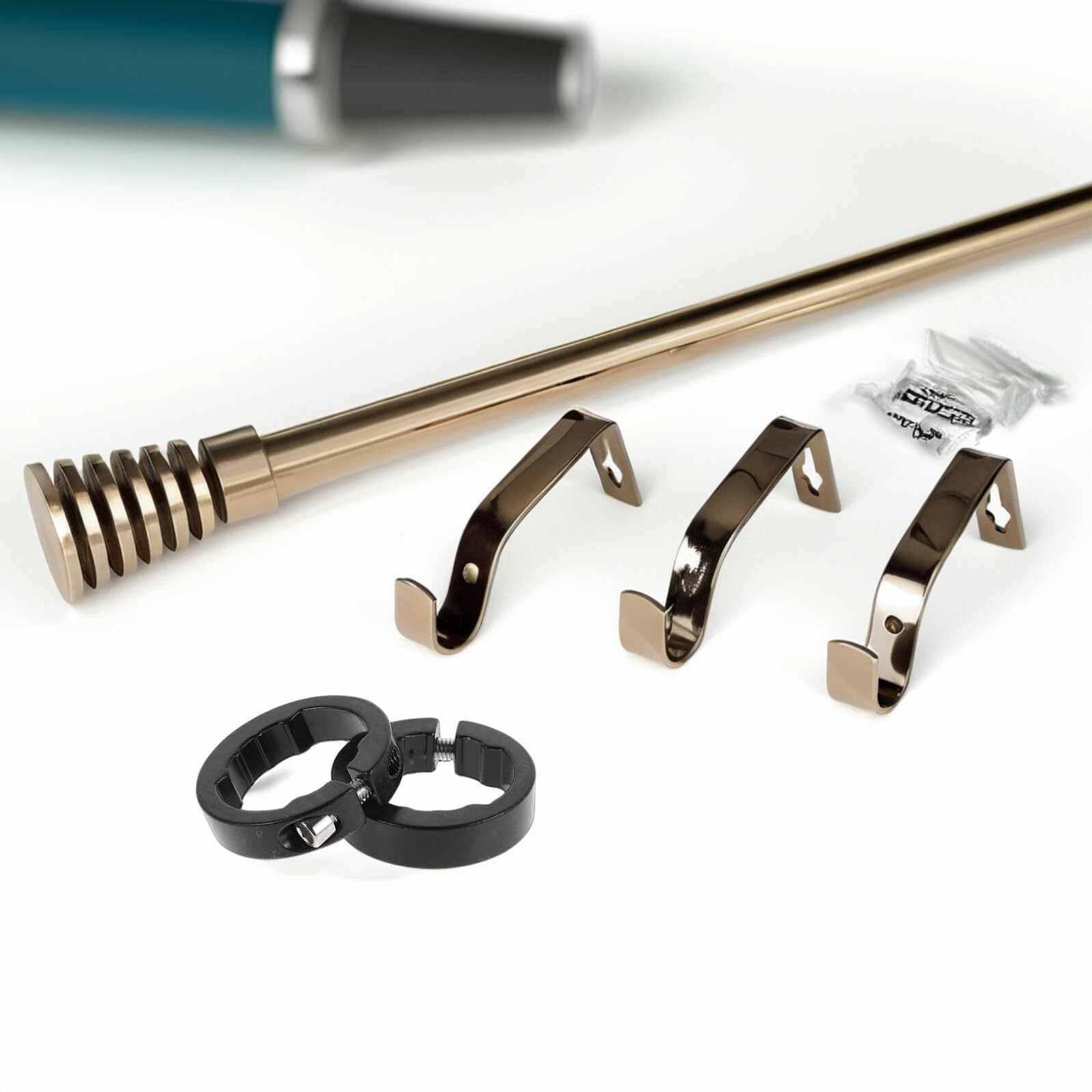 Anneaux de Serrage Fatigue et Stabilité Renforcée 8mm en Alliage D'aluminium Lot de 2 Guidon Noir pour Poignées de Vélo de Route et VTT