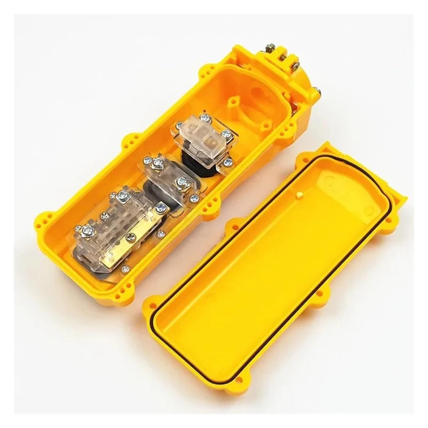 61Y 62Y 63Y 64Y Rainproof Single Double Speeds Hoist Switch Push Button for Crane Switch Pendant Controller 61YS 62YS 63YS 64YS(8,Double Speed Button)