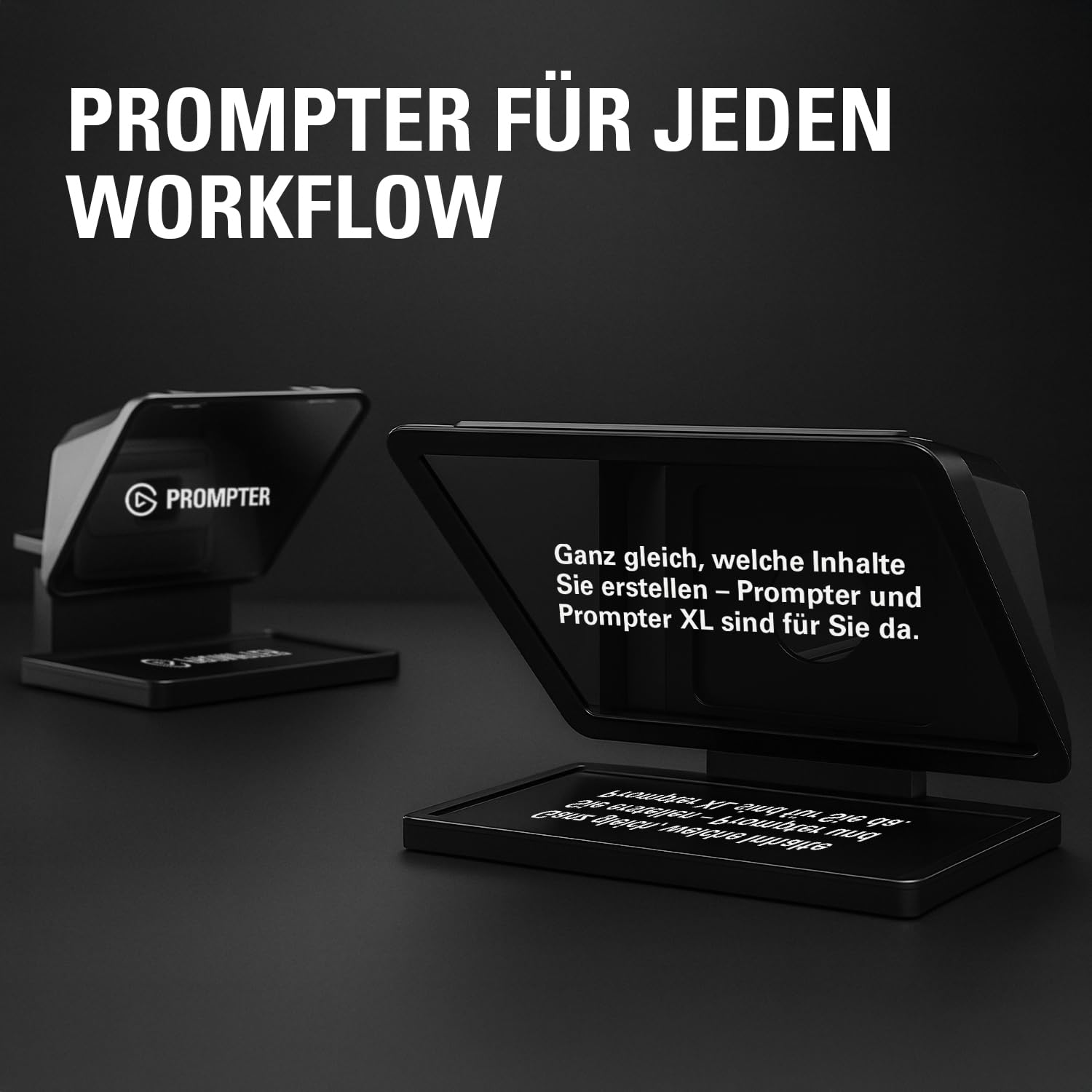 Elgato Prompter XL, vollformatiger Teleprompter, abnehmbar | 15,6-Zoll-Display abnehmbar, Full HD, doppelt als Konferenzmonitor, DSLR, spiegellos, USB-C 3.2