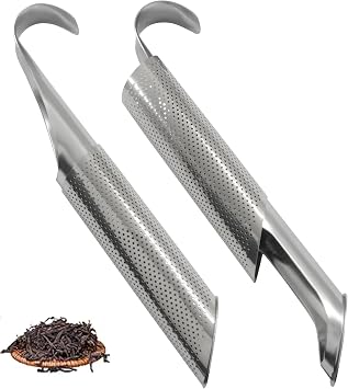 2Pcs Long Handle Tea Infuser Stick, Stainless Steel Pipe Infuser Tea, Reusable Tea Steeper for Loose Leaf Tea/Coffee/Spices