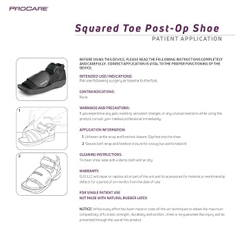 ProCare - 79-81232 Squared Toe Post-Op Shoe