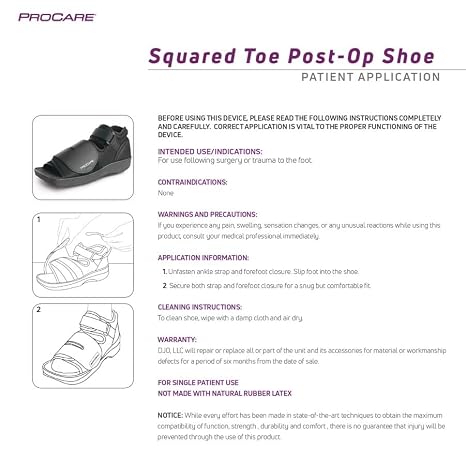 ProCare - 79-81232 Squared Toe Post-Op Shoe