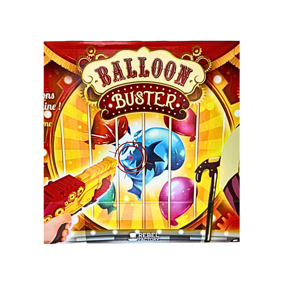 Be Blip - Ballon Buster - Jeux pour Enfants Comprend 1 Pistolet Jouet flèches Mousse à partir de 4 Ans - Deux Modes de Jeux - 2 à 4 Joueurs - Jeu de tirs, Bleu