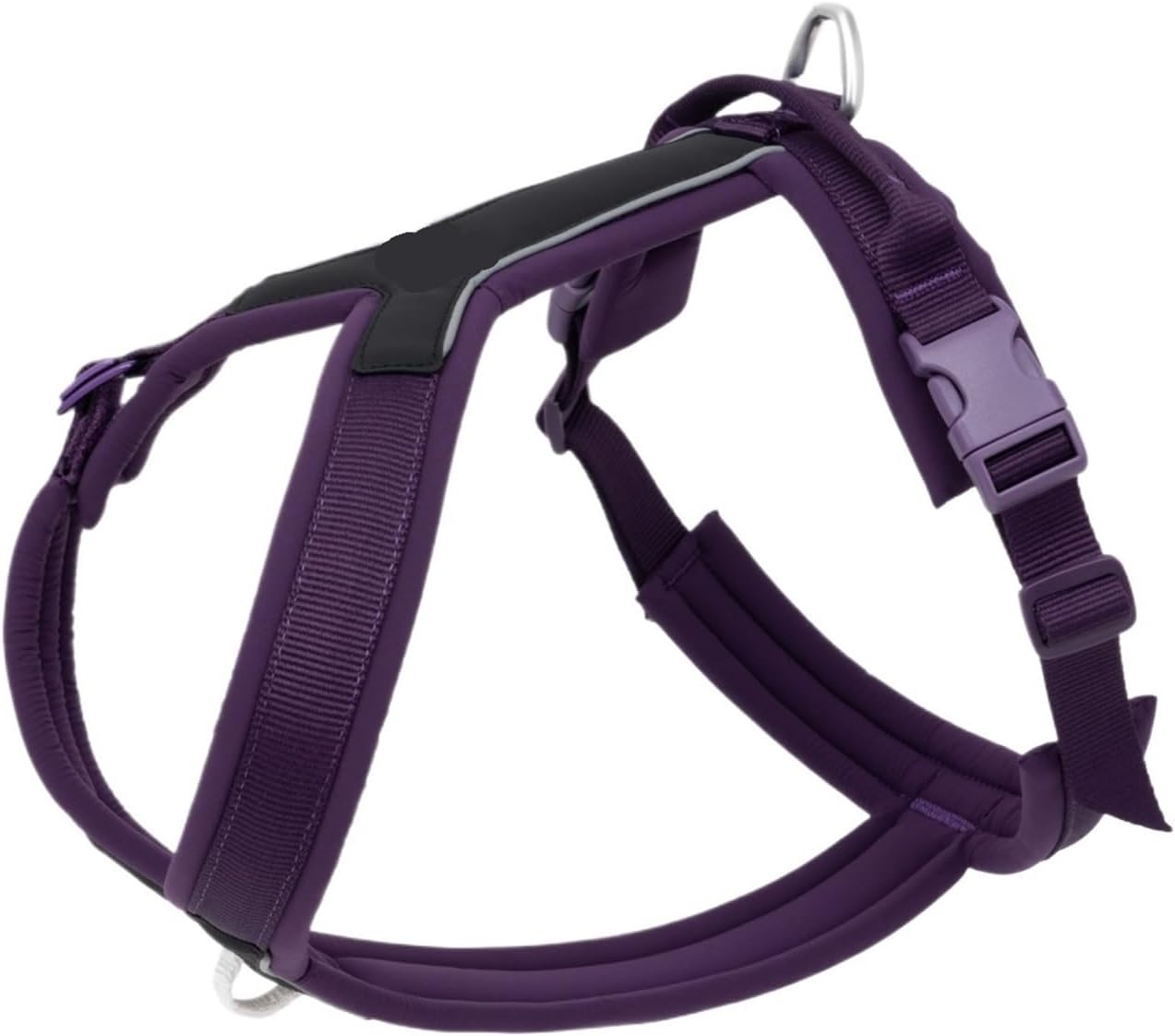 Dog Harness for Small Medium Large Dogs No Pull Adjustable Comfortable Outdoor Walking(Purple,S)