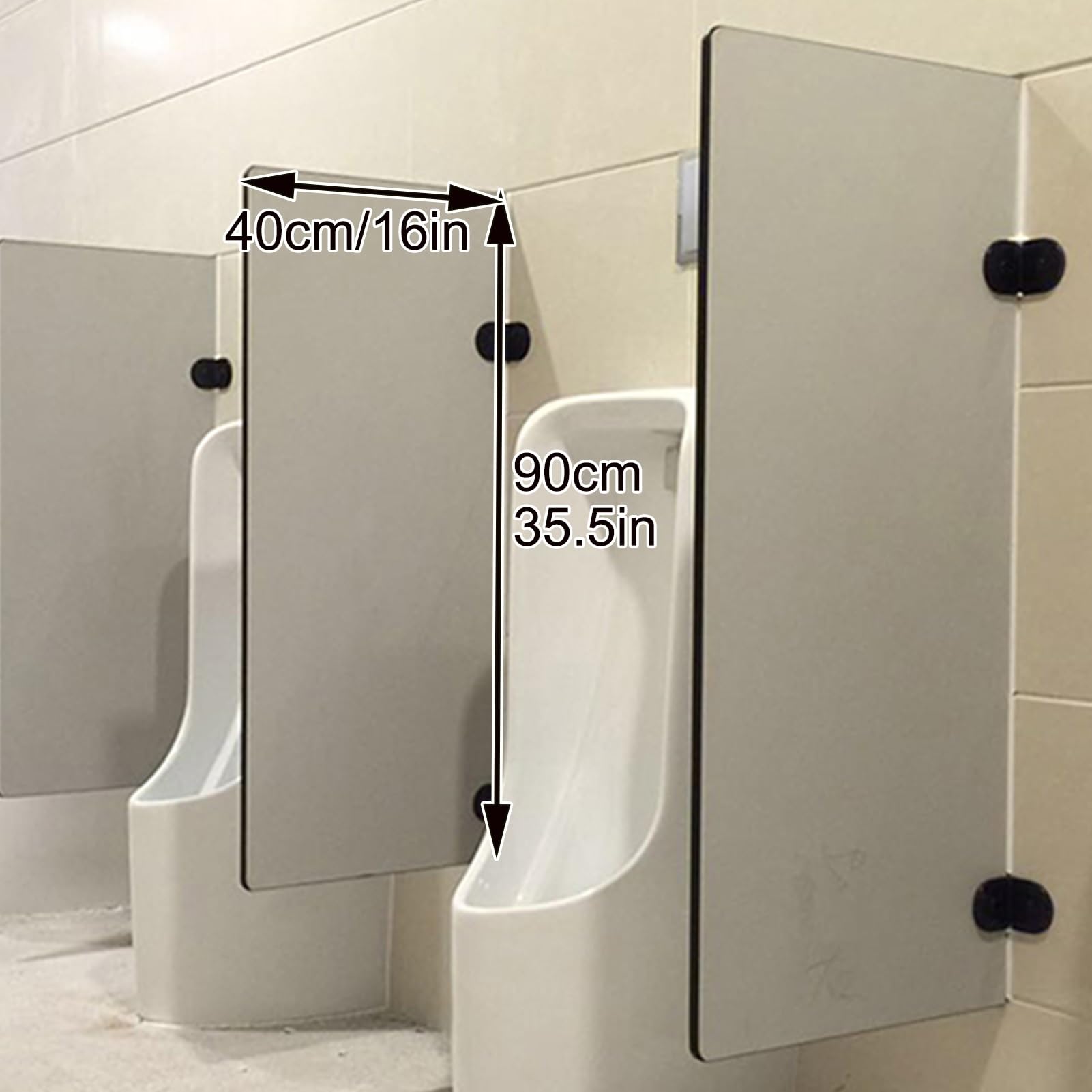 Divisorio divisorio per orinatoio da parete, estensore per orinatoio da uomo, per casa, ufficio, ristorante, schermo igienico, pannello privacy, soluzione di separazione del bagno