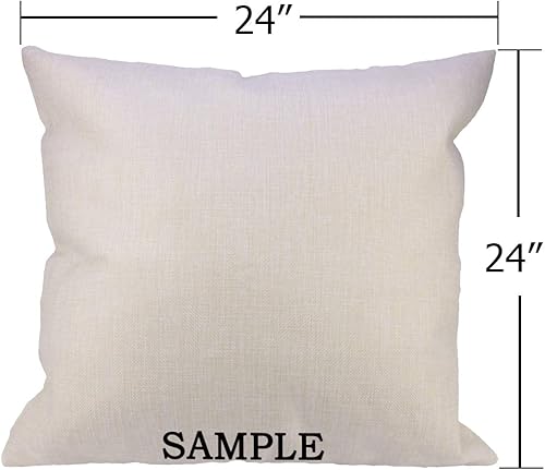 Miniatura 4 de HGOD DESIGNS Funda de cojín decorativa con diseño de hojas verdes y helechos, de lino y algodón, funda de almohada decorativa cuadrada, 24 x 24