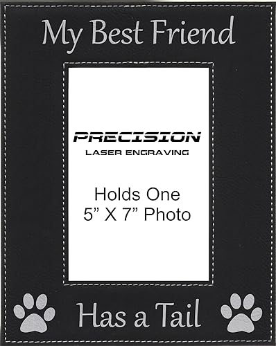Miniatura 7 de Pet Frame My Best Friend Has a Tail Engraved Leatherette Frame
