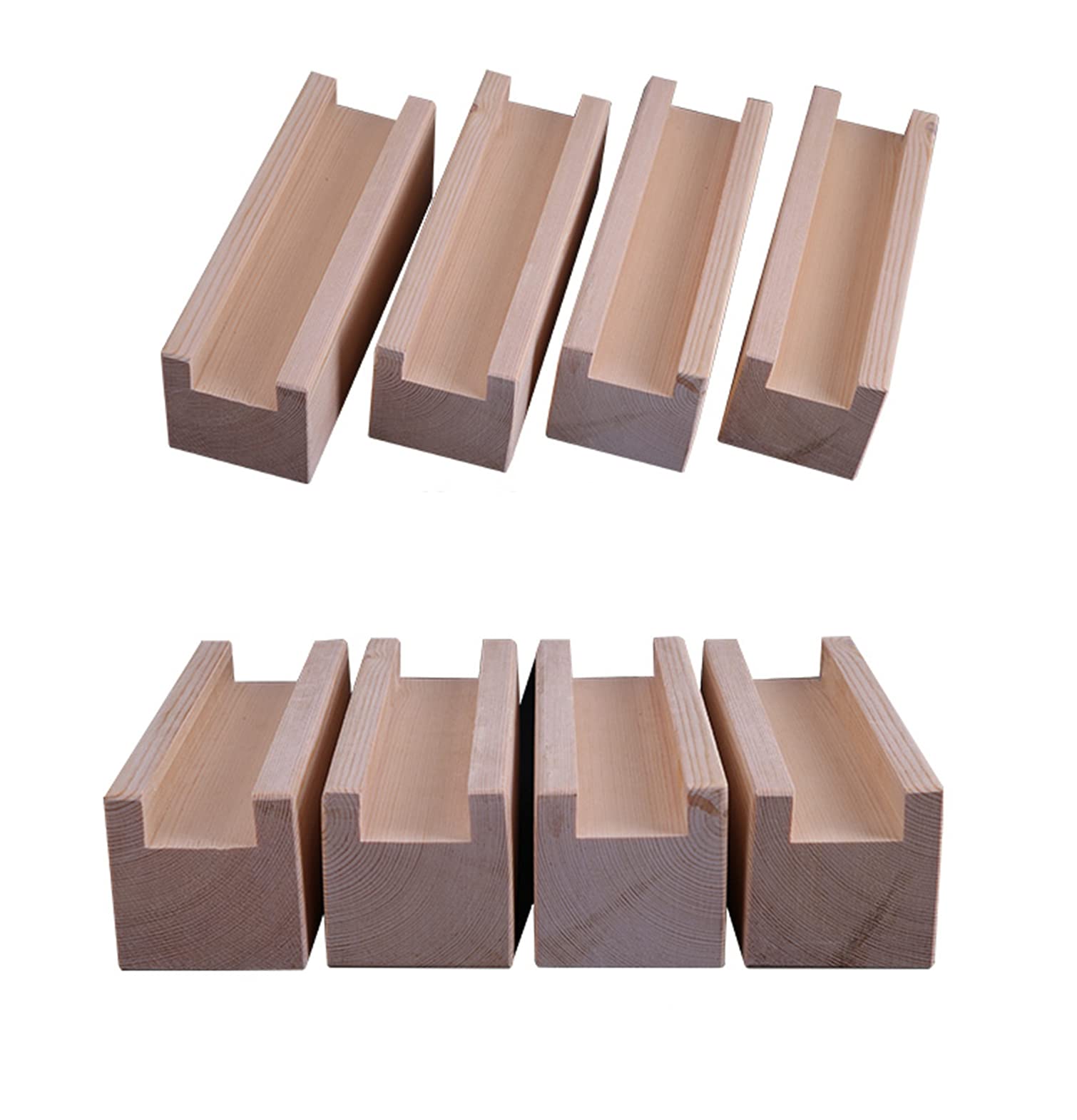 4 Piezas de elevadores de Cama de Madera, elevadores de Muebles Resistentes con Forma de Patas de Elefante, elevadores de Patas para sofá, Mesa, sillas, Patas ranuradas, para sofá, Armario,