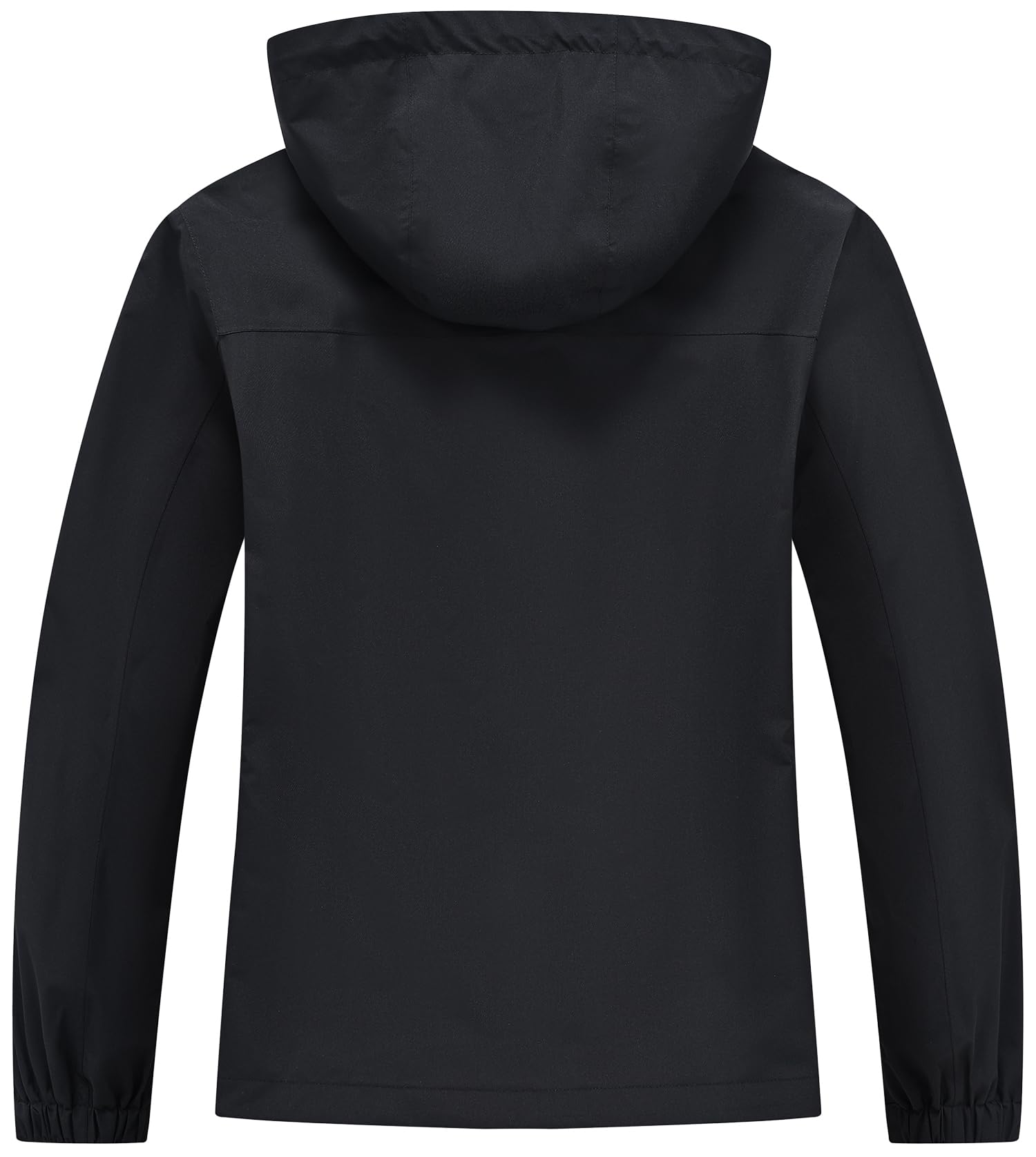 Huayuzh Chaqueta softshell para mujer, impermeable, transpirable, chaqueta de entretiempo, chaqueta cortavientos, chaqueta de lluvia, chaqueta de senderismo, senderismo, correr, negro, S