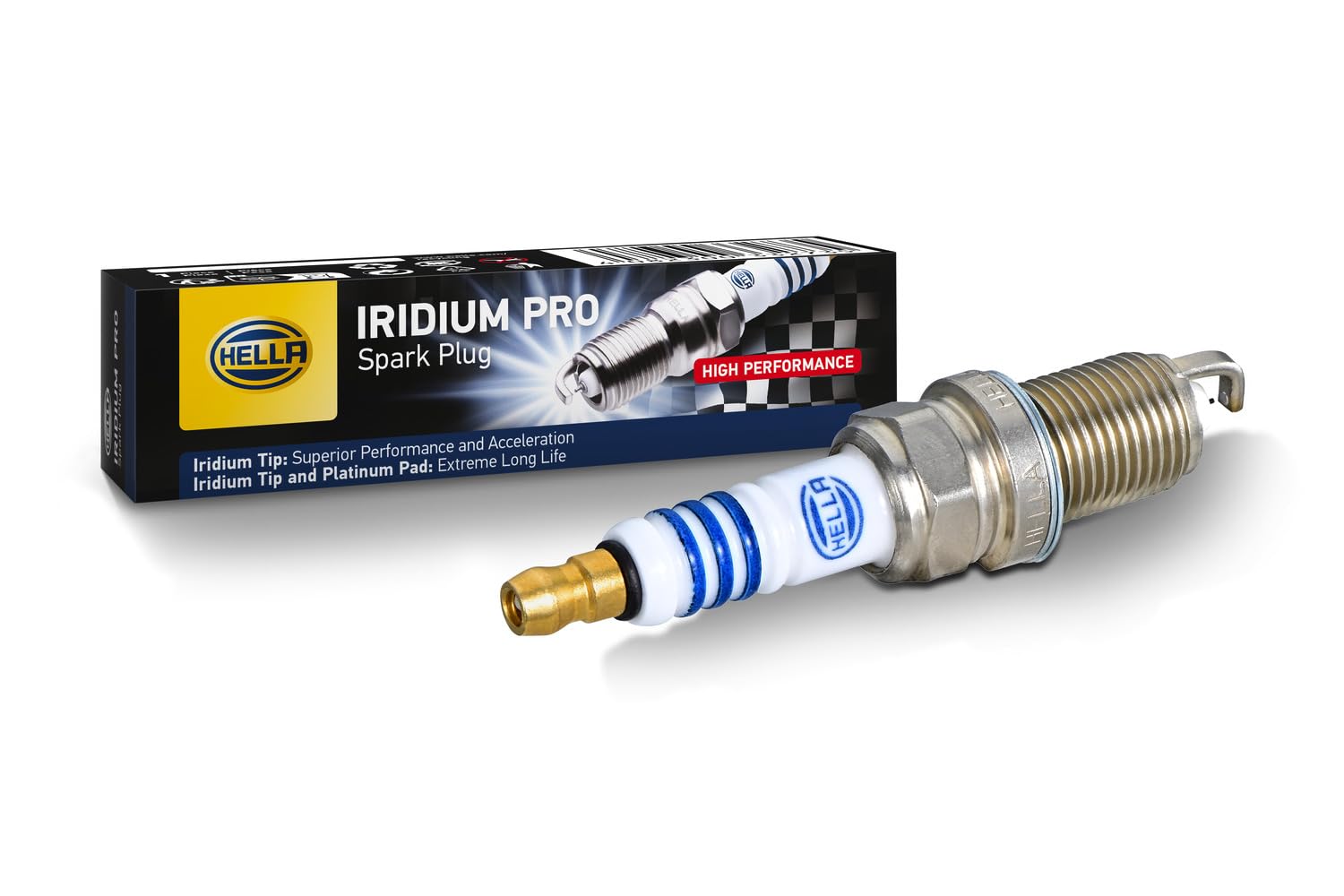 HELLA 8EH 188 706-231 Spark Plug - Iridium Pro IM7RC5-11P - Spanner size: 16 - Thread Length: 19mm - Electrode Gap: 1.1mm