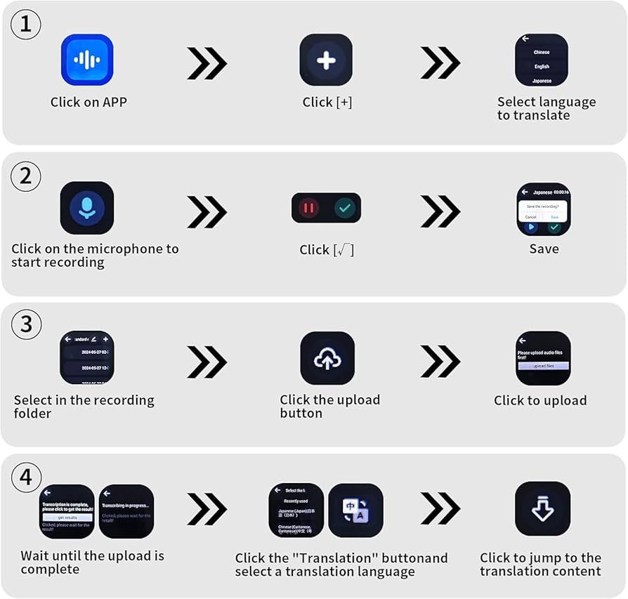 Amazon.co.jp: 新版 ボイスレコーダー 録音機 通訳機 文字起こし