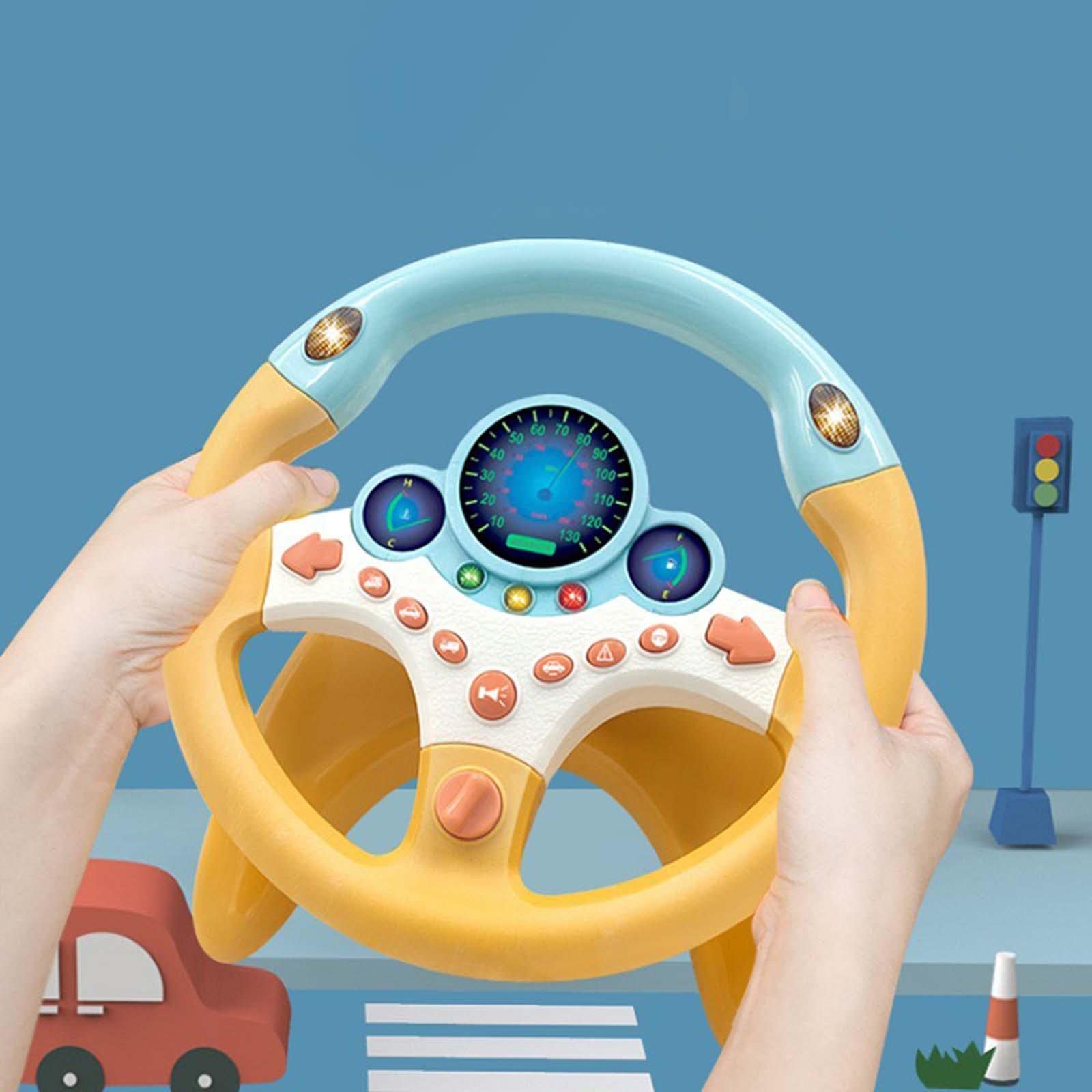 Volant électrique de Simulation, Siège Auto, Jouet Amusant et éducatif pour Jouer à Faire Semblant
