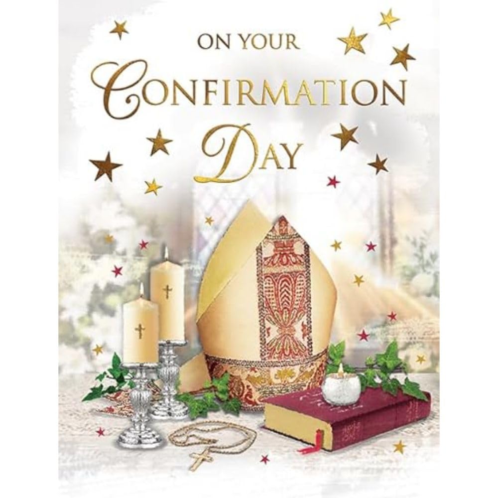 On Your Confirmation Day Mitre scene - 8 x 6 inches - Regal Publishing
