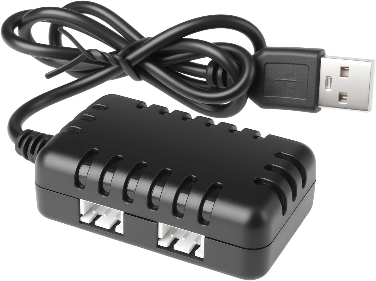 eMagTech RC Remote Control Car 7.4V USB Socket Charger 2000mAh Dual JST-XH Compatible with RC Vehicles Trucks Tanks Drones