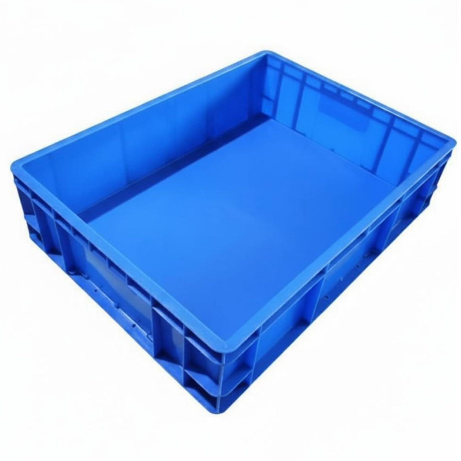 Colcolo Cassone Industriale Contenitore Logistico Scatola Impilabile in HDPE Struttura Robusta per Smistamento Pezzi Adatto a Magazzino Officina Movimentazione Articoli, Blu, EU5616
