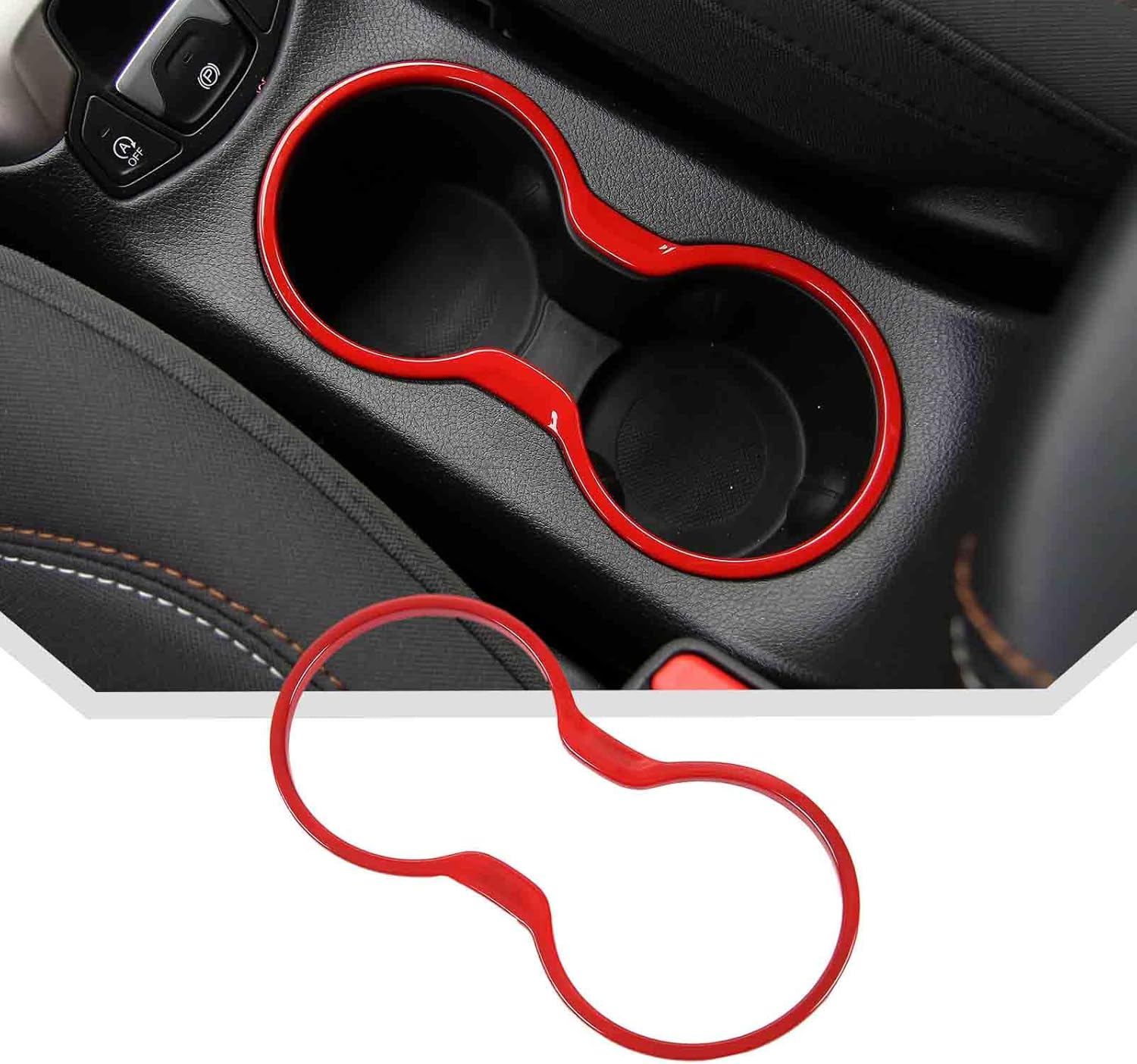 Amazon.com: JeCar Center Console Cup Holder Trim for Jeep Compass 2017 ...