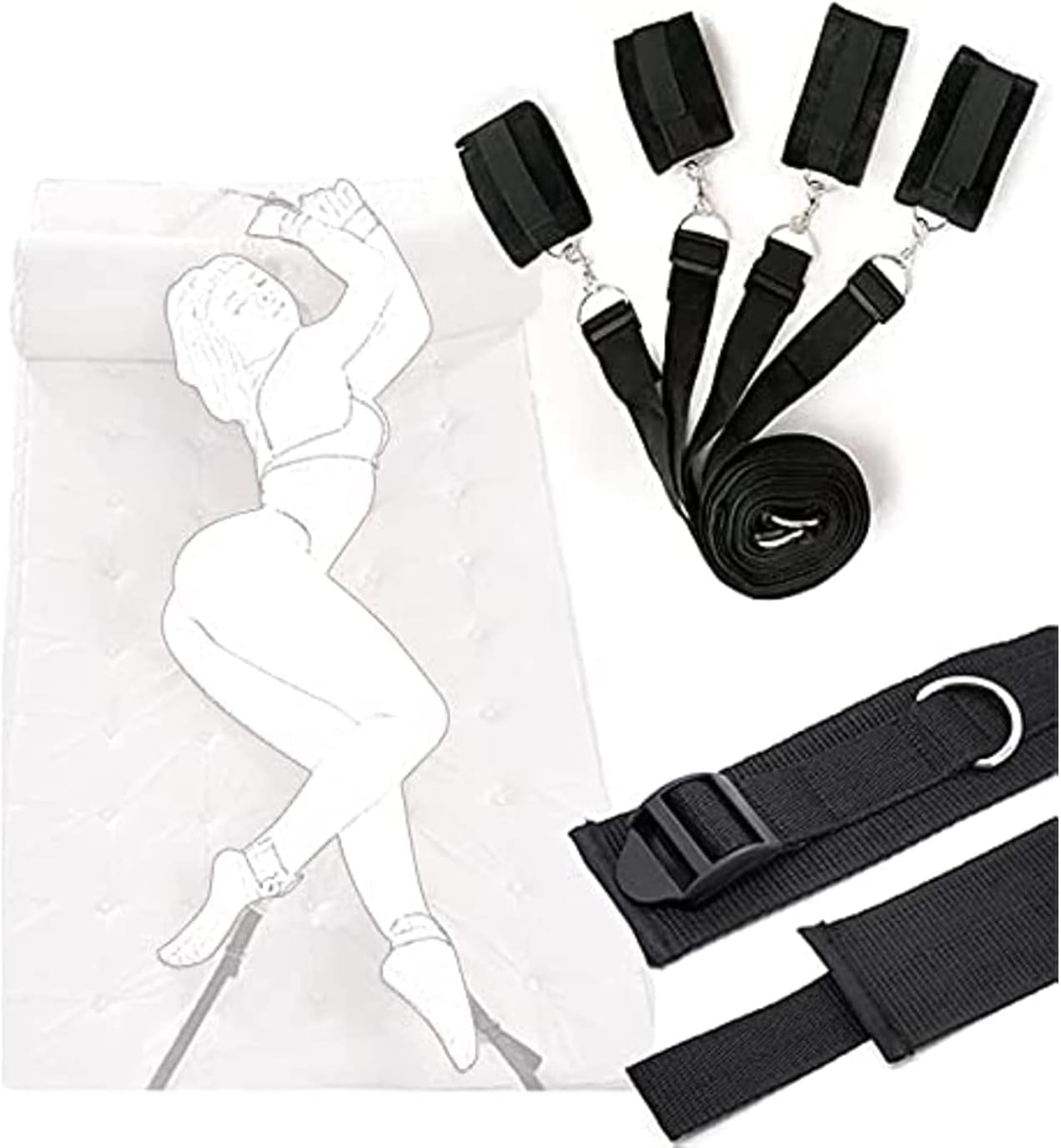 Boîte à trésors yoga et kit tout-en-un 10 pièces nylon anti-encombrement