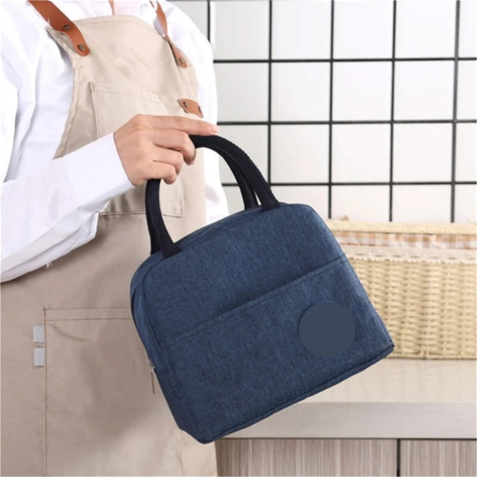 2 pezzi 6L bambini piccola borsa da pranzo termica portatile scatola for alimenti con custodia isolata in ghiaccio impermeabile for dispositivi di raffreddamento for studenti Per Il Lavoro