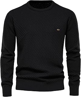OtoñO E Invierno Hombres Cuello Redondo Pullover Jumper Color SóLido Bottoming SuéTer De Punto Hombres