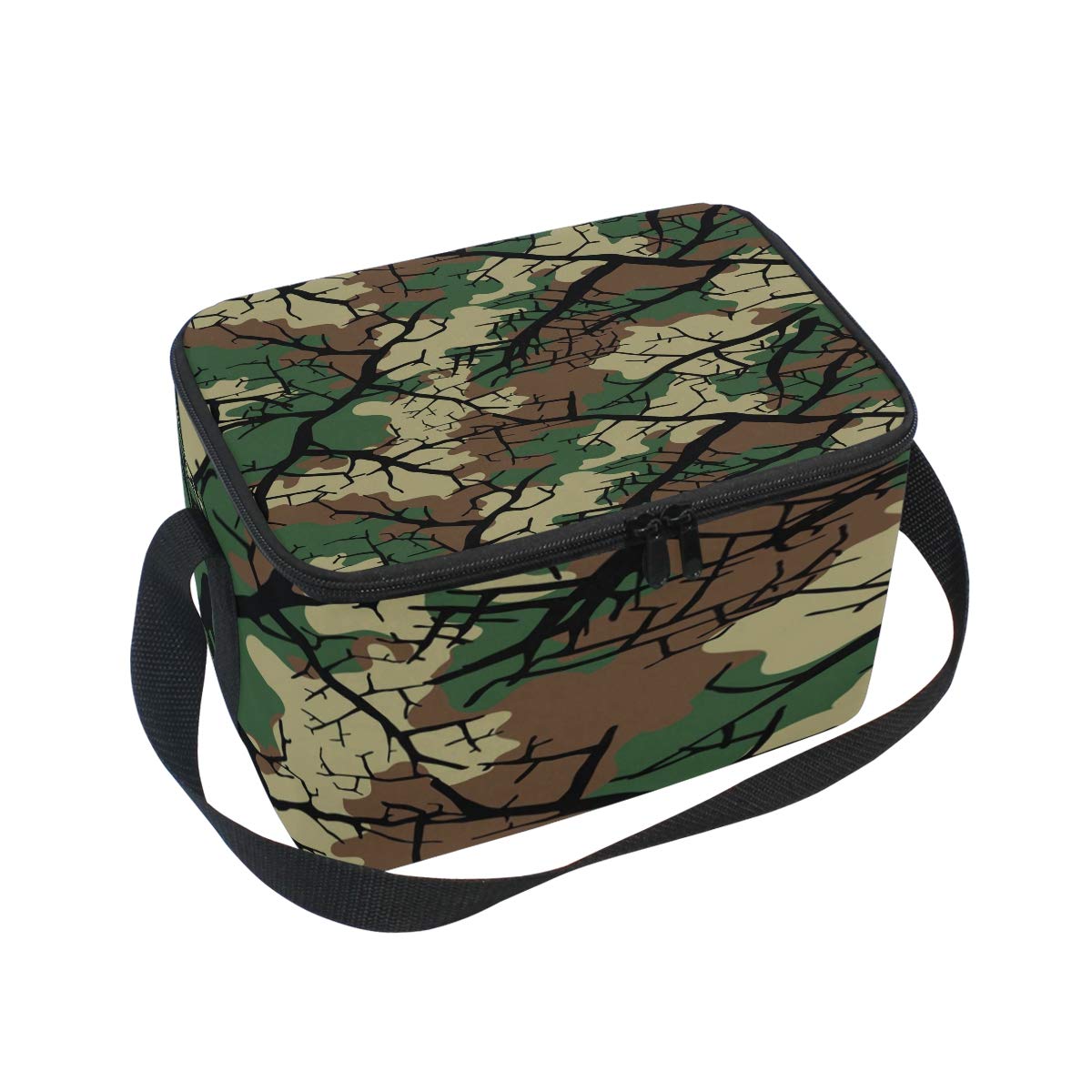 Use7 Fashionable Camouflage Camo Insulated Lunch Bag Tote Bag Cooler Lunchbox for Picnic School Women Men Kids