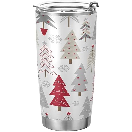 20oz Christmas Tree Tumbler With Straw Lid