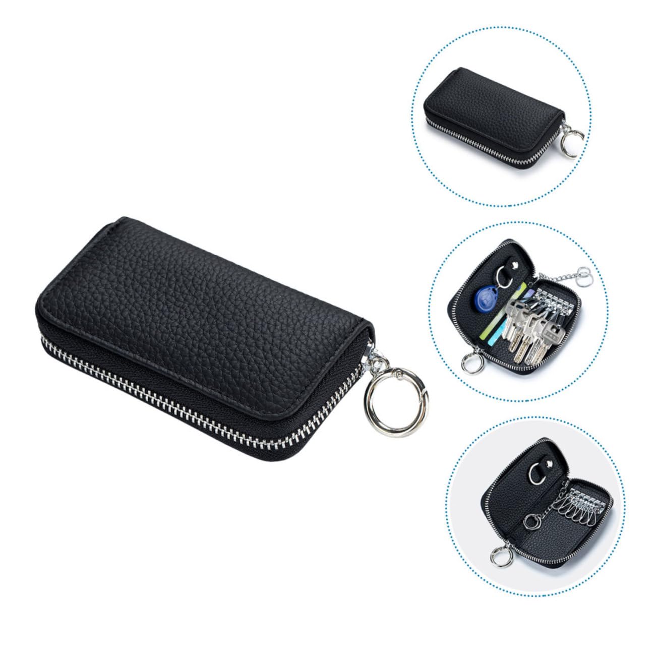 Amazon.com: ULTECHNOVO 3pcs Key Case Wallets for Men Men's