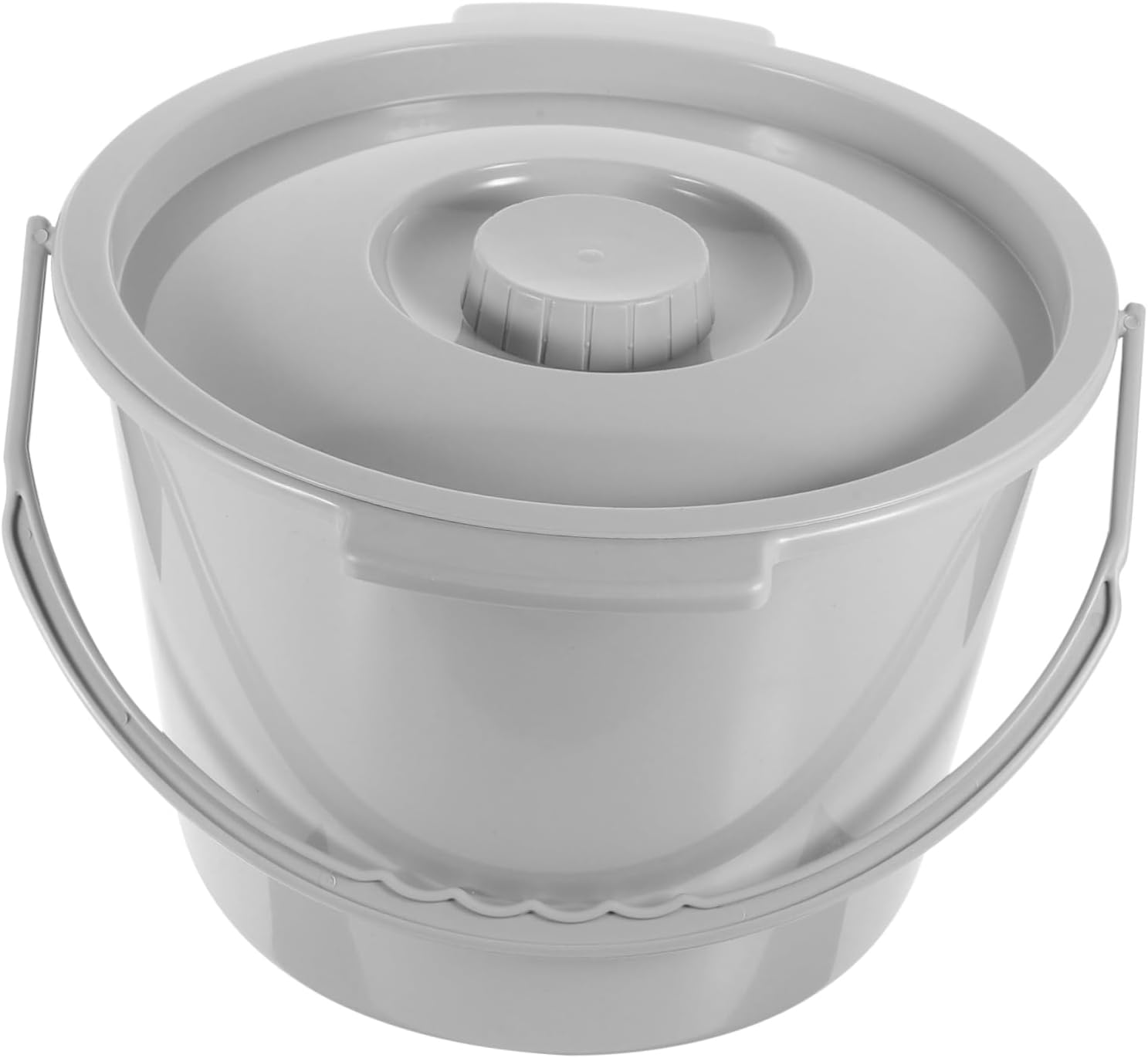 FRCOLOR Portable Chamber Pot with Lid Lightweight Urine Pot for Adults Easy Clean Bedside Toilet for Home Camping and Travel Sturdy Design Prevents Spills and Odors