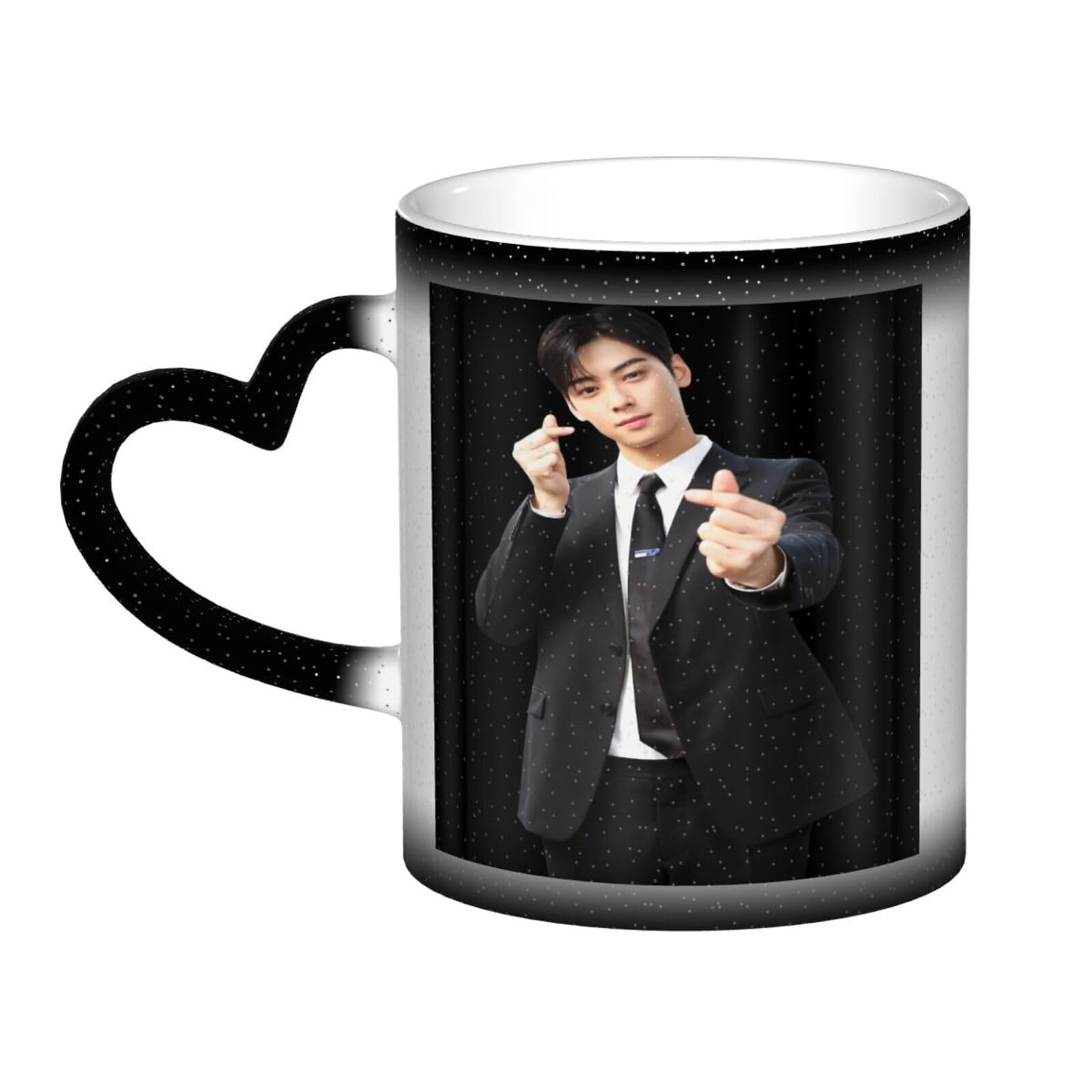 Cha Eun woo CUP Convenient and beautiful Coffee Mugs water glass Drinking glasses Tea cups Holiday Gift for Office and Home Dorm Decoration