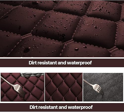 Miniatura 3 de Jialuode Tapetes personalizables al 95 % de los modelos de automóvil de piel sintética, impermeables, antideslizantes, protección completa cubierta,