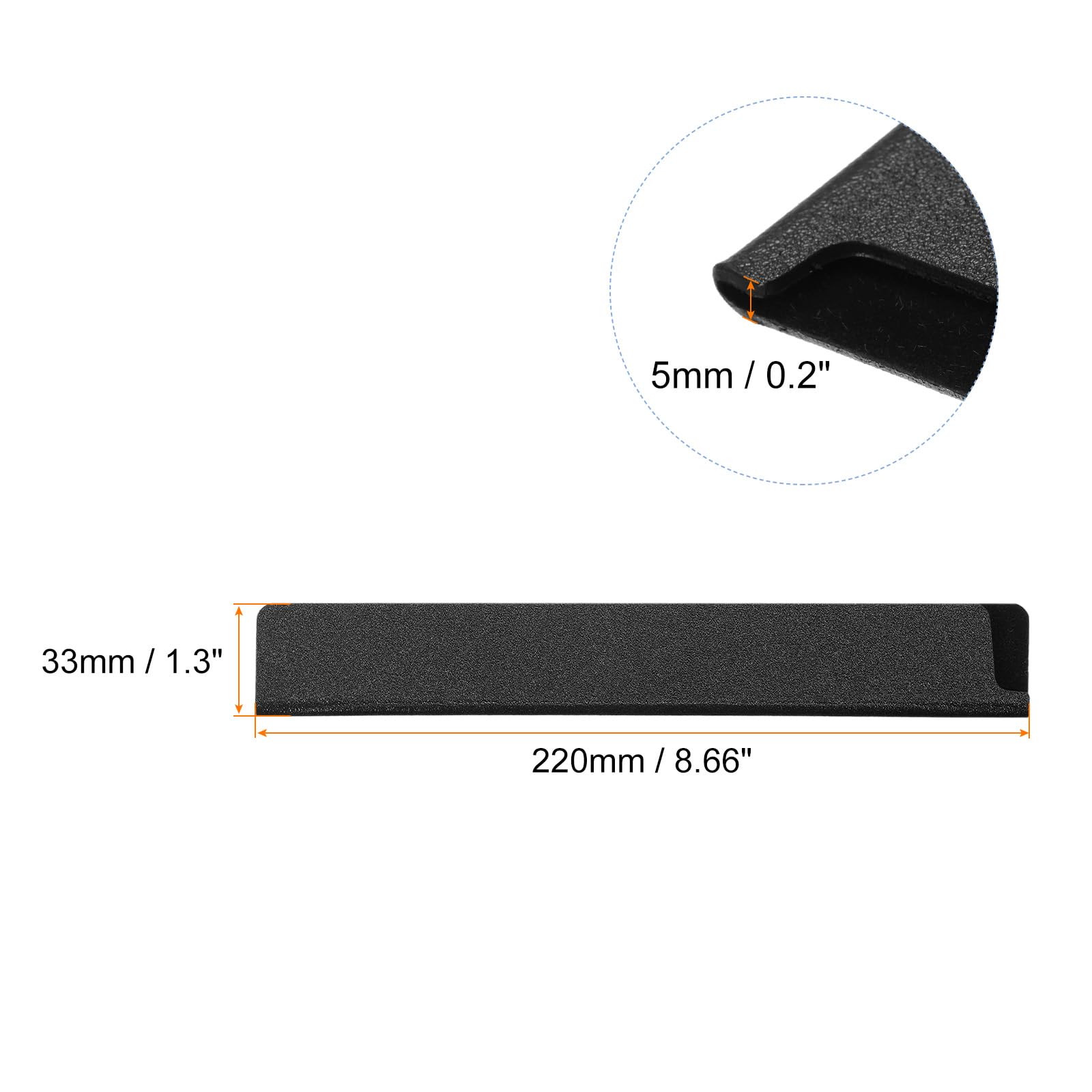 QUARKZMAN Protectores de Filo para Cuchillos 8.7"X1.3" Fundas de Cubierta de Cuchillo de ABS Protector de Hoja de Cuchillo Universal para Cuchillos de Cocina Domésticos