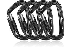 PANDENGZHE Climbing Carabiners 4 Pack Multipurpose Carabiners