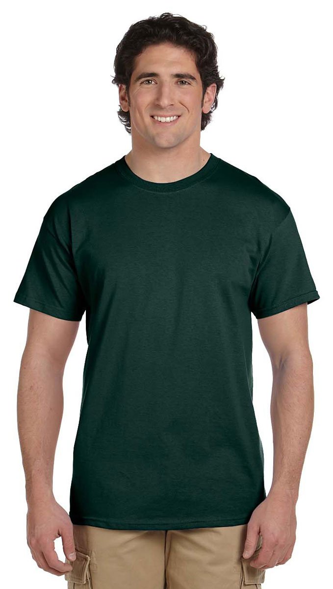 Gildan Men's G2000 Ultra Cotton Adult T-Shirt, Forest Green, X-Large, Forest Green, XL