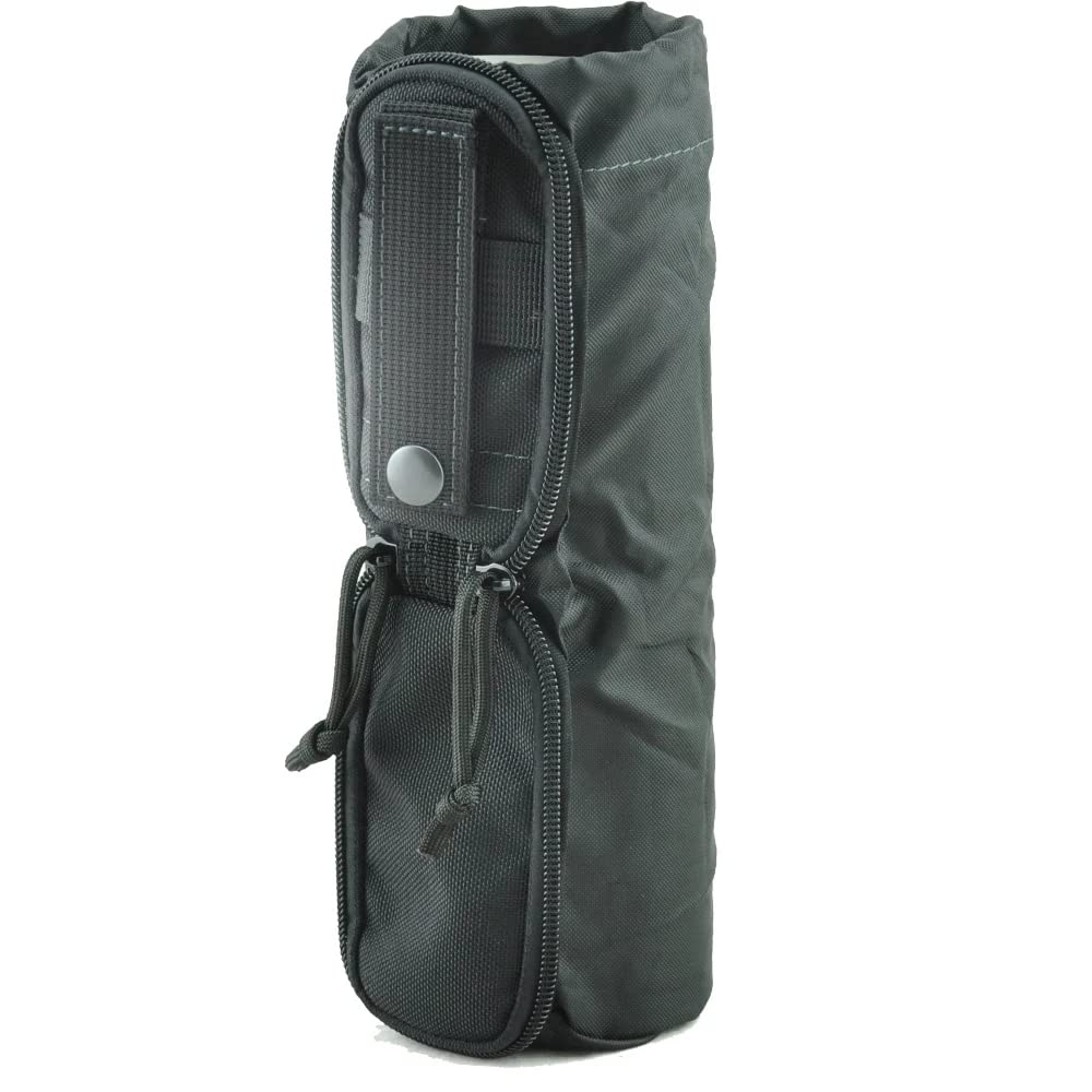 ACEXIER Molle Folding Water Bottle Bag 1000D Military Combat Tactical Dump Drop Kettle Bag Hiking Hunting Water Bottle Pouch Carry Bag