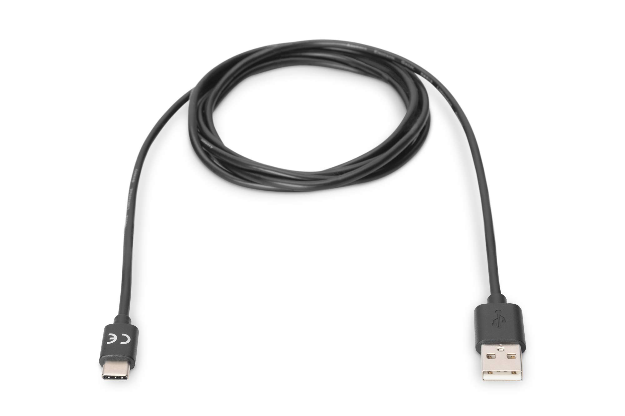 Digitus kabel przyłączeniowy USB 3.0 – 1 m – kabel przyłączeniowy z USB typu A na USB typu C – Super-Speed 5 GBit/s – czarny