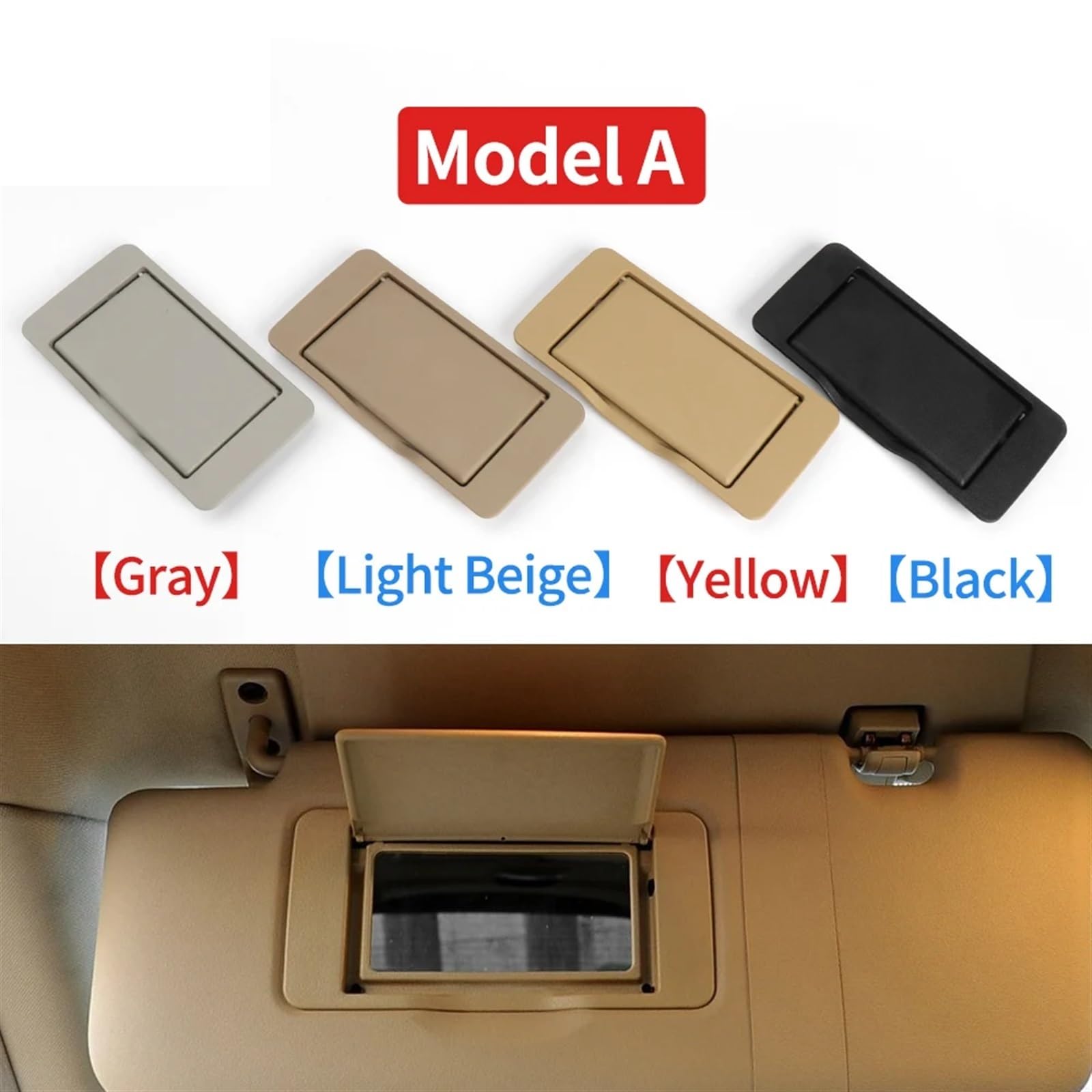 Visiera parasole for interni auto, copri specchio cosmetico