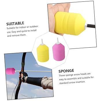 2pcs Sponge Archery Training Arrowheads For Archery Cs Game Arrows