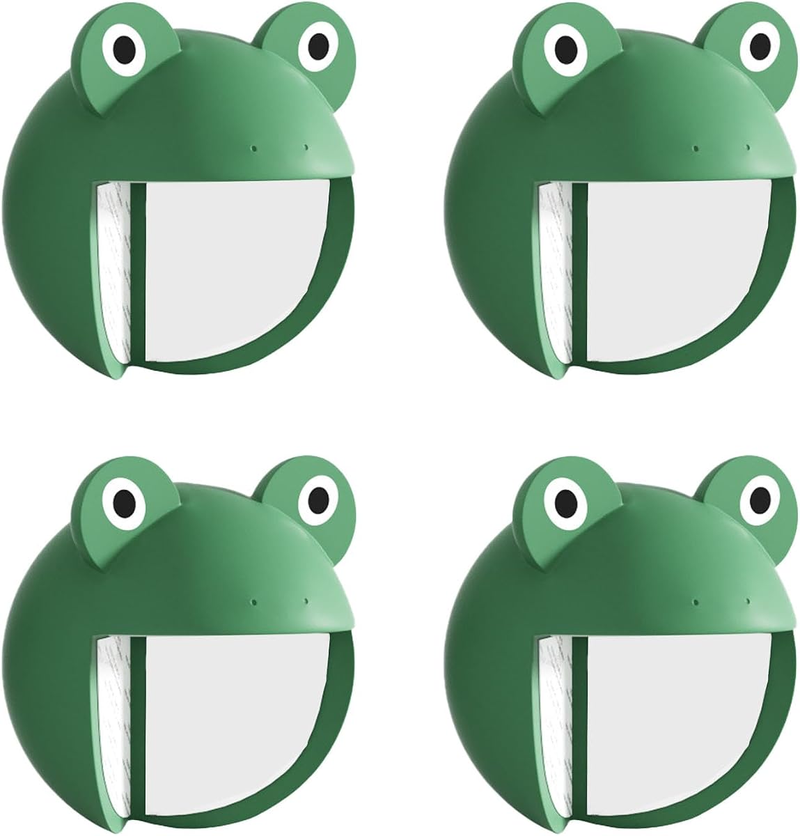 Protectores de esquinas de rana de silicona, protectores de esquinas de seguridad de dibujos animados para muebles a prueba de bebés, cubiertas de bordes suaves para mesas y escritorios, 4 Uds.