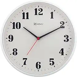 Relógio de Parede Quartz Branco