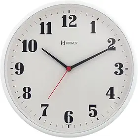 Relógio de Parede Quartz Branco