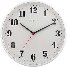 Relógio de Parede Quartz Branco
