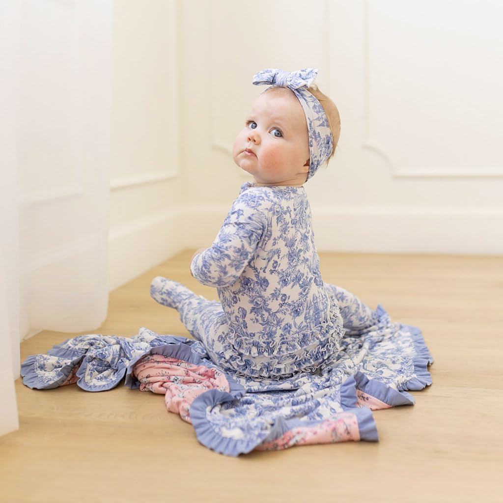 Ruffled Zippered Vintage Pink Rose One Piece - Image 7