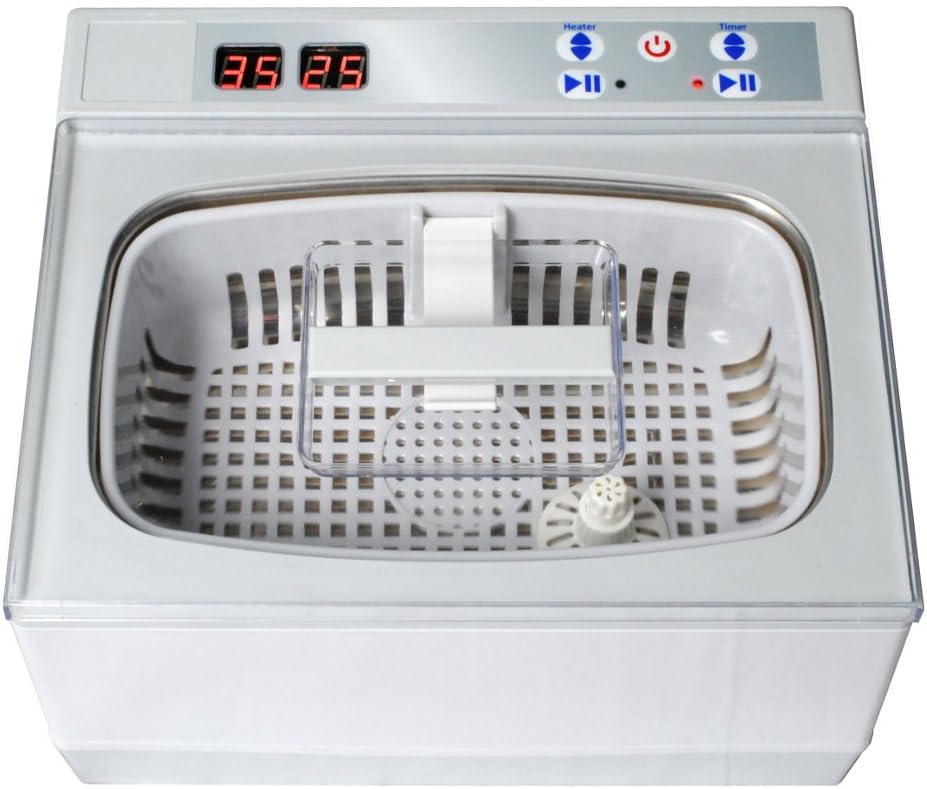 Large Professional Heated Ultrasonic Cleaner with Timer, 2.5L Capacity