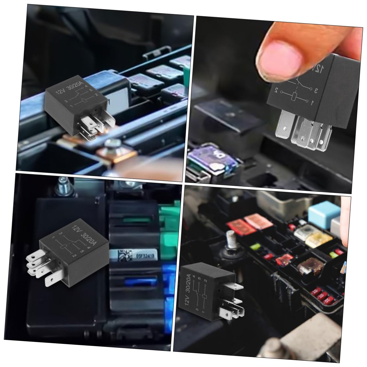 ULTECHNOVO 15piezas Relé Automotriz De Relé De Pines Para Vehículos Conductor y Compacto Materiales Accesorio Esencial Para Camiones y Automóviles