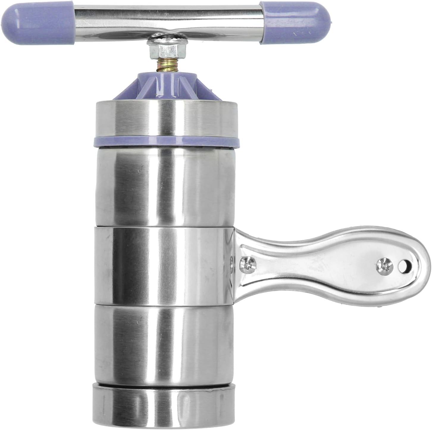 Máquina Manual para Hacer Pasta con 5 Cabezales Intercambiables para prensar la Masa y Preparar Fideos caseros, Espaguetis y Pasta Fresca.