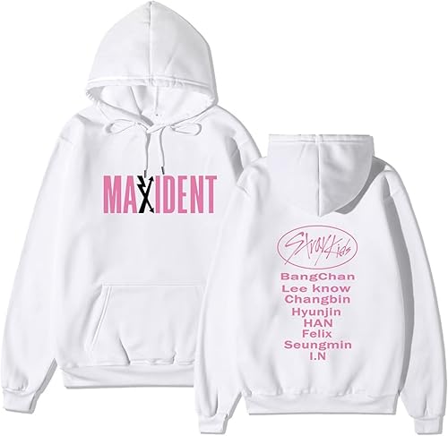 Kpop Straykids Maxident Merch - Sudadera con capucha para álbum SKZ CASE 143, Felix Jisung Minho, suéter unisex