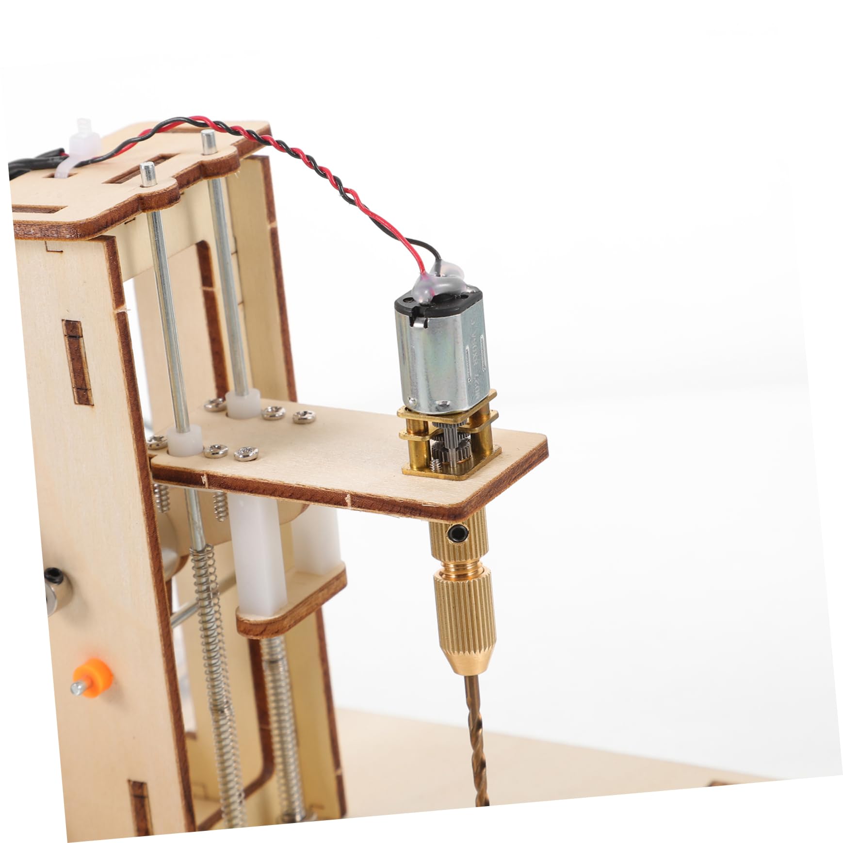 WOONEKY 1 Set DIY Mini Bench Drill Crafts Drill Press Desktop Drilling Machine Mini Desk Bench Drill Desk Bench Drill DIY Science Desk Bench Drill Mini DIY Bench Drill Automatic Wood Tool