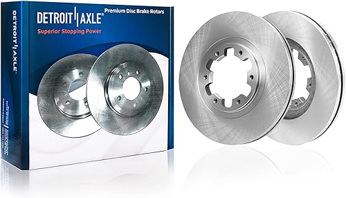 Miniatura 44 de Detroit Axle - Rotores de freno delantero para Jetta Volkswagen Beetle Golf GTI Rotores de freno Frenos y rotores de repuesto: Rotores de 11,34"