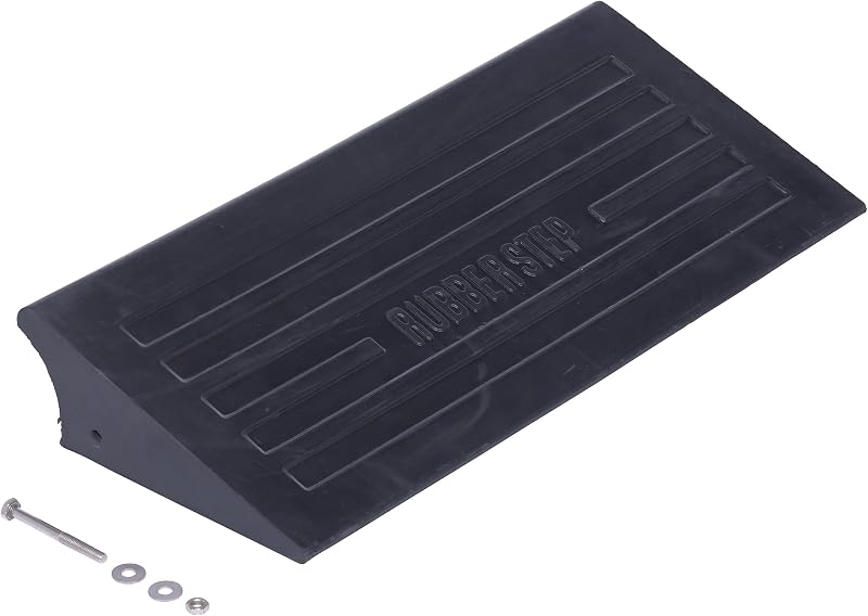 MRR-2310 Rubber Multi-Purpose Ramp for Outdoor Use Only 10-1/4 In. x 23-3/8 In. x 3-9/16 In. 5000 Lb. Capacity Black