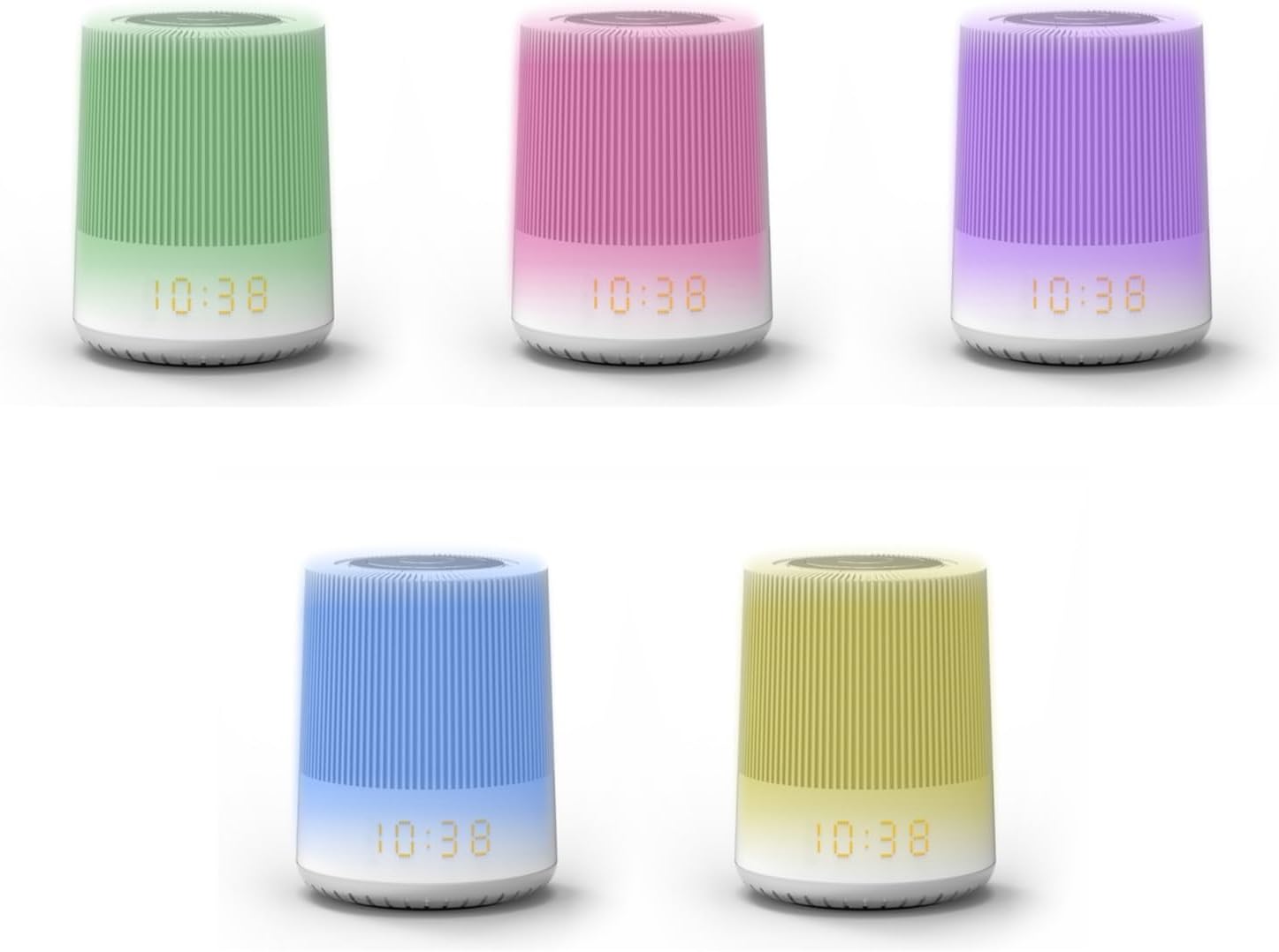 Soundmaster UR230WE displaying various LED light colors