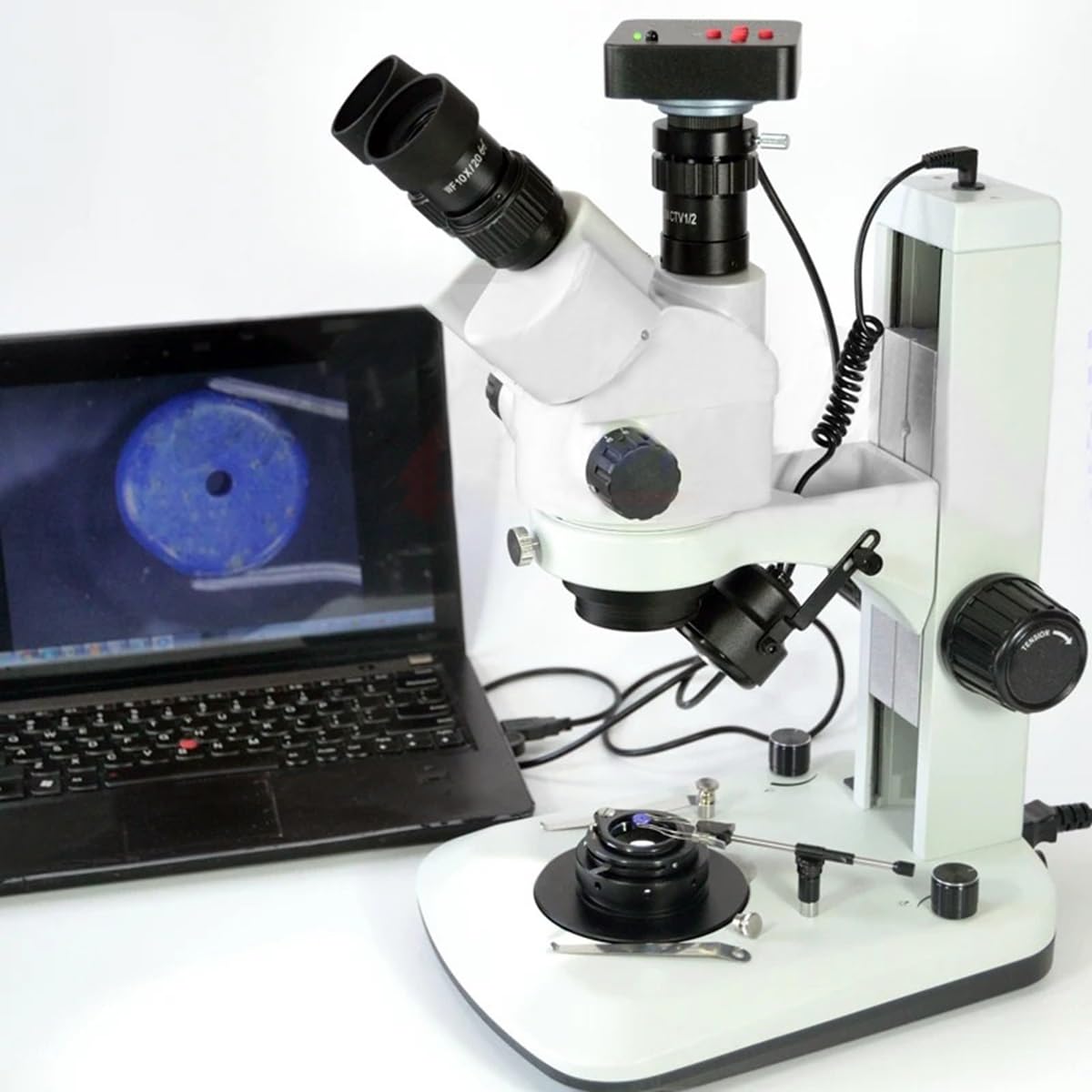 Microscope 3.5x-90x 7x-45x Stereo Zoom Microscope w/38mp HDMI Microscope Camera